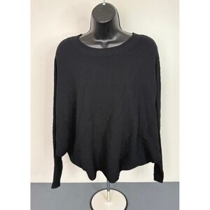 Cupcake Women's Long Sleeve Pullover Knit Sweater Black Size Medium